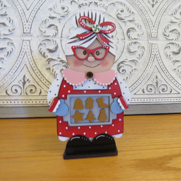 Mrs. Clause Cookie Gnome Shelf Sitter
