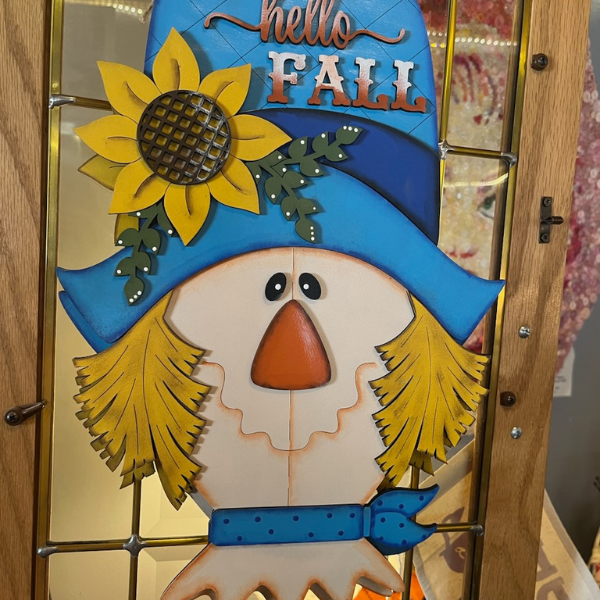 'Hello Fall' Scarecrow Wall Hanging
