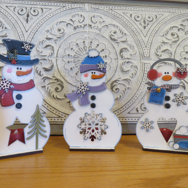 Snowmen Votive Set