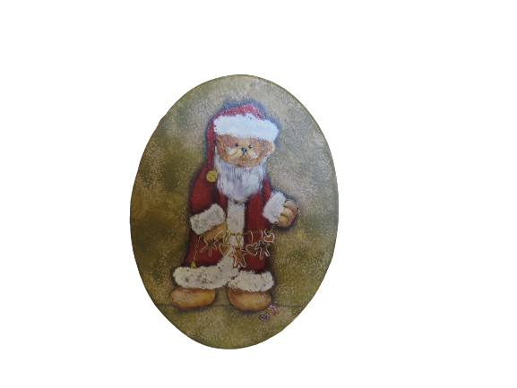 Christmas Santa Bear Hat Box