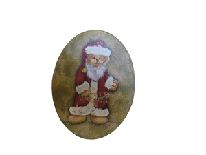 Christmas Santa Bear Hat Box