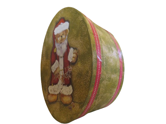 Christmas Santa Bear Hat Box