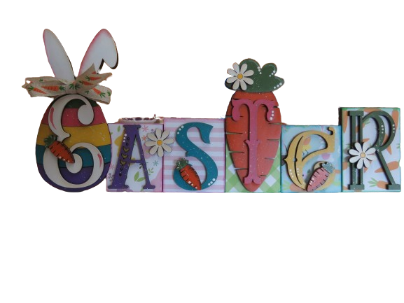 DIY Easter Word Block