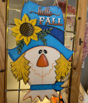 'Hello Fall' Scarecrow Wall Hanging